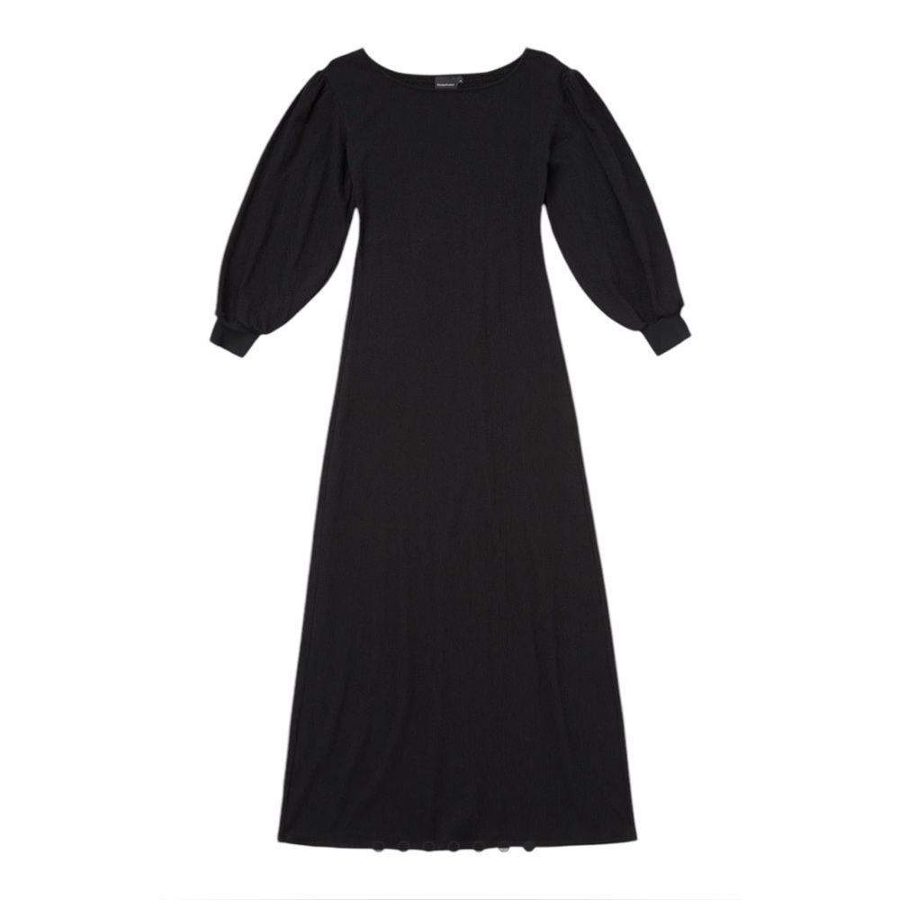 Richer Poorer Cloud Weave Maxi Dress – Black Noir – Size M - Picture 4 of 7